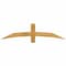 Ekena Millwork Bellingham Rough Sawn Timber Gable Bracket, Western Red Cedar, 60"W x 15"H x 2"D x 4"F, 6/12 Pitch GBW060X15X0204BEL00RWR - alternate 1